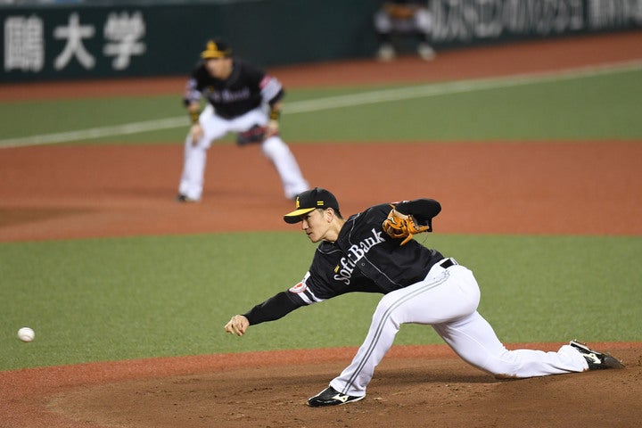 高橋礼は先発か中継ぎか。起用法が注目される。写真：徳原隆元