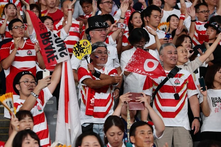 大会を通じ、日本の快進撃とともにファンの振る舞いも話題を呼んだ。写真：茂木あきら（THE DIGEST写真部）