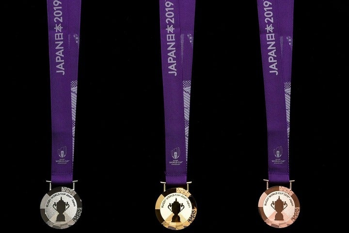 決勝戦を目前に控え、発表されたラグビーW杯のメダルデザイン。和のテイストがふんだんに盛り込まれている（写真は大会公式より）。