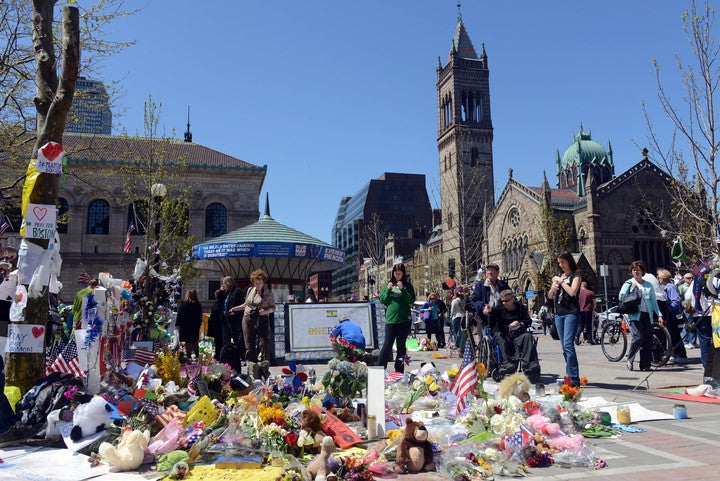 2013年のボストンマラソンでは、痛ましい爆弾テロ事件が起きた。(C)Getty Images