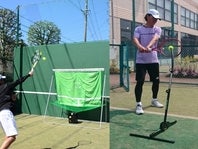 1週間に一度のレッスンでテニスがより上達してもらえるようにスクールと連携して練習器具を開発している。