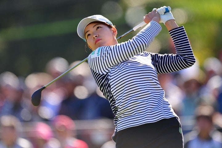 賞金女王獲得には２位以上が最低条件の渋野は、２位と１打差の３位で最終日をスタートする。(C)Getty Images