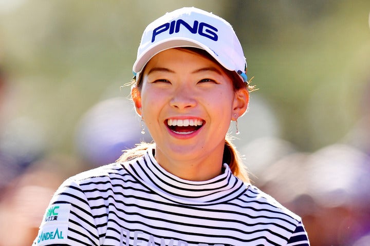 2019年の女子ゴルフツアーに旋風を巻き起こした渋野。(C)Getty Images