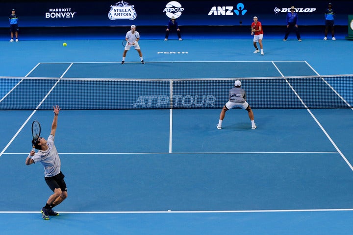 ATPカップでも40－40後、次の1本で決める「ノーアドバンテージ方式」が採用されていた（C)Getty Images