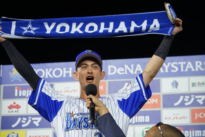 CSでの劇的サヨナラ弾が印象に残る乙坂。写真：萩原孝弘