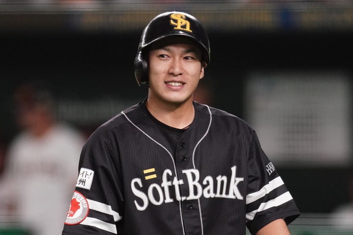 ソフトバンクと7年契約を結んだ柳田が外野手の年俸トップに。写真：山崎賢人(THE DIGEST写真部）