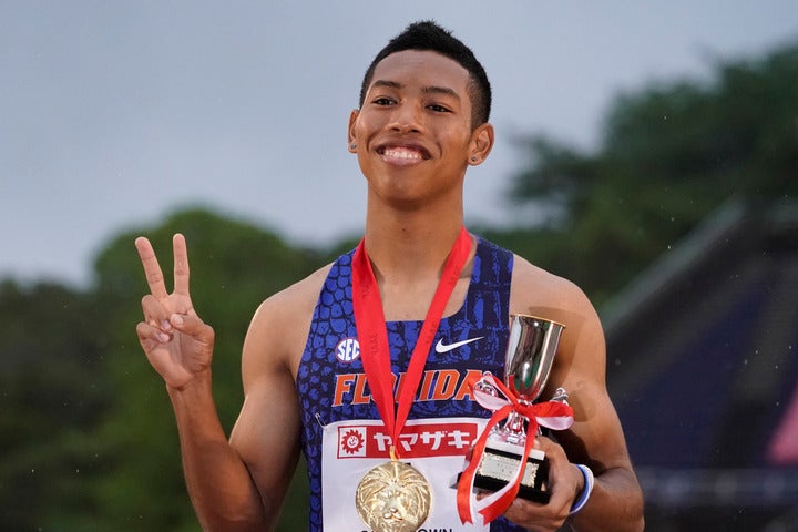 昨年の日本選手権、男子100ｍで優勝したサニブラウン。（C)Getty Images