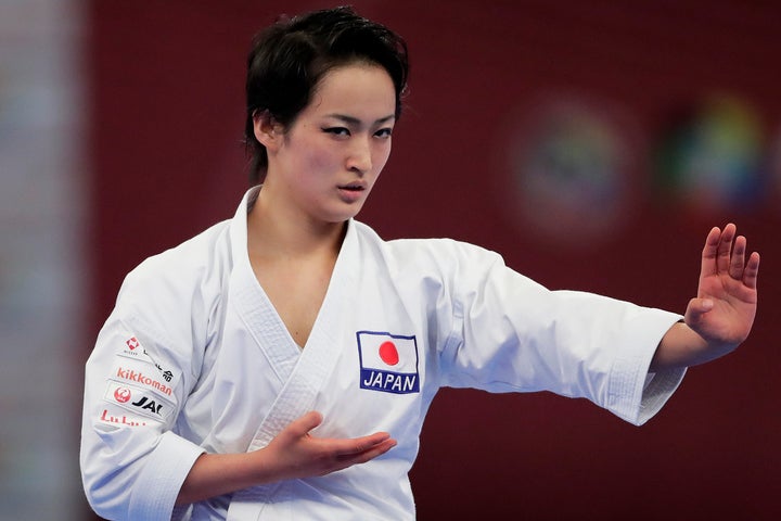 東京五輪の新種目となった空手で、金メダル候補として期待される女子形の清水。（C）Getty Images