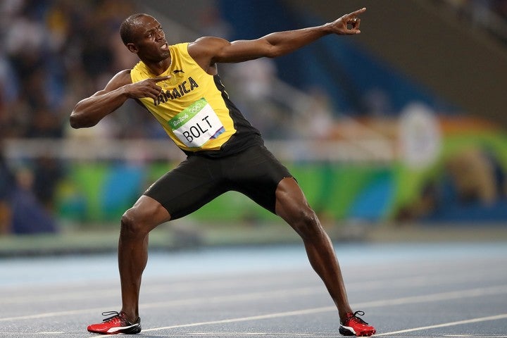“人類最速男”ウサイン・ボルトが、「ソーシャル・ディスタンス」を喚起し、話題を呼んでいる。(C)Getty Images