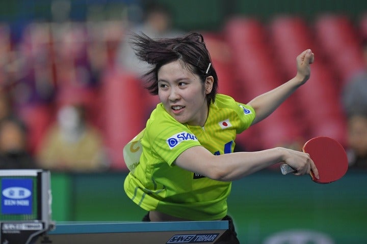 20歳になった平野美宇。攻めの卓球を貫く。(C)Getty Images