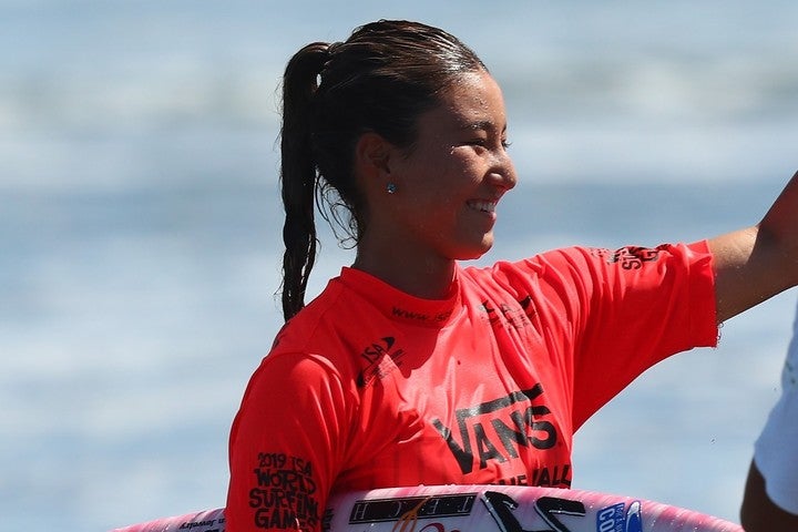 サーフィン界期待の17歳、松田詩野がインスタグラムで“波乗り”動画を披露した。(C)Getty Images