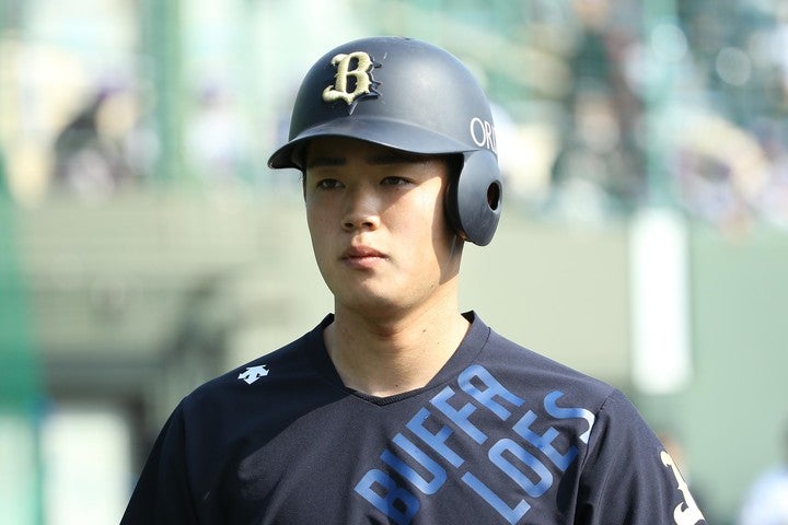 有望株として期待されている太田が待望の初本塁打。これは01年以降に生まれた選手では初のホームランでもあった。写真：滝川敏之