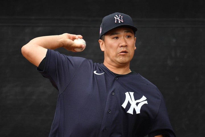 打球直撃は幸い大事に至らなかったとみられる田中だが、ヤンキースは登板を急がせないようだ。写真：Getty Images