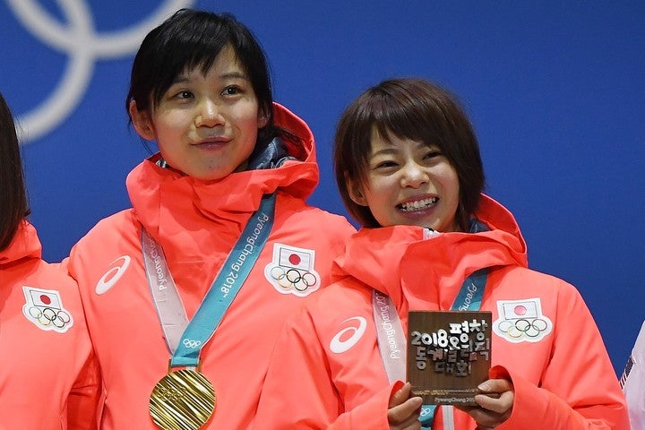 平昌五輪で合計４つのメダルを獲得した、髙木菜那（右）と美帆（右）姉妹。(C)Getty Images