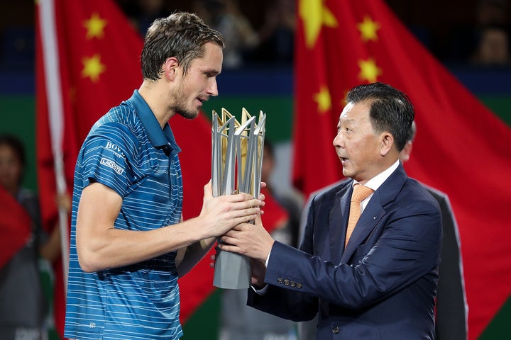 昨年はメドベージェフが優勝を果たした上海マスターズを含む男女11大会の中止が発表された。（C）Getty Images