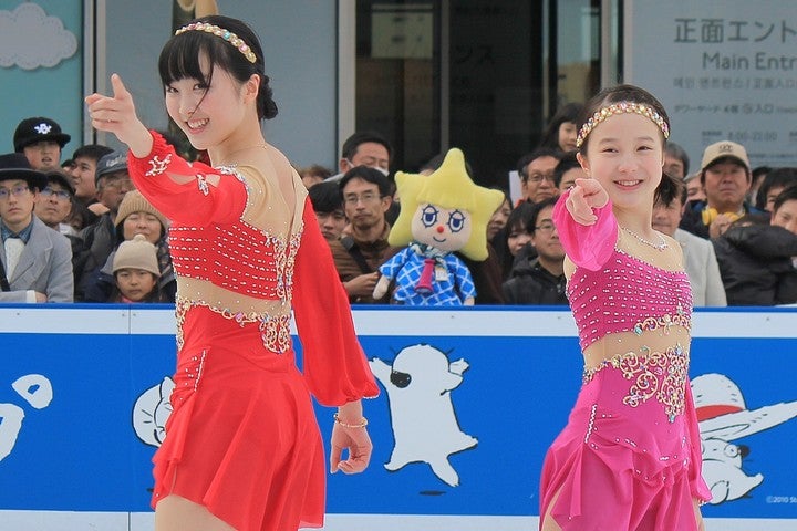 本田望結＆紗来が披露した、可愛らしい“塗装ダンス”に注目が集まっている。写真：産経新聞社