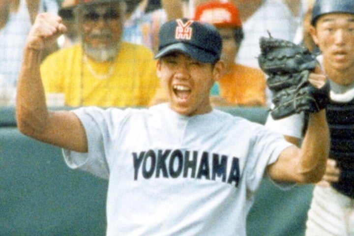 98年夏、決勝戦でノーヒットノーランを達成した松坂は“怪物”だった。写真：産経新聞社
