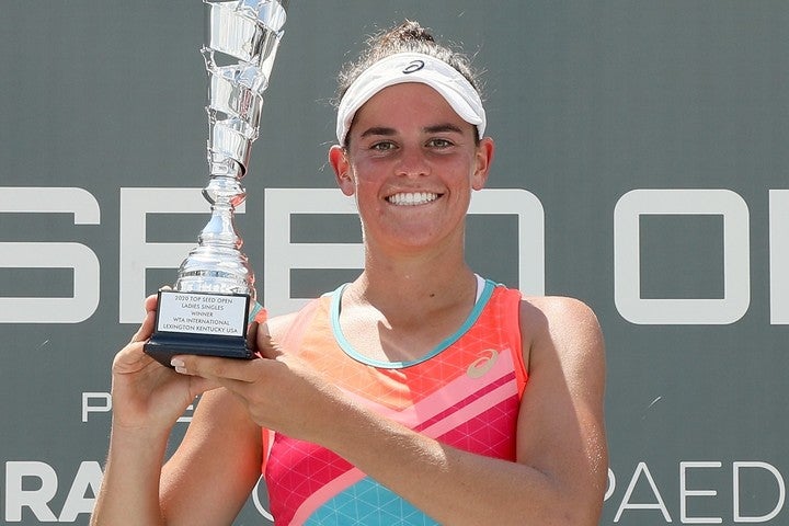 25歳のジェニファー・ブレイディ（アメリカ）がトップシード・オープンでツアー初タイトルを獲得。（C）Getty Images