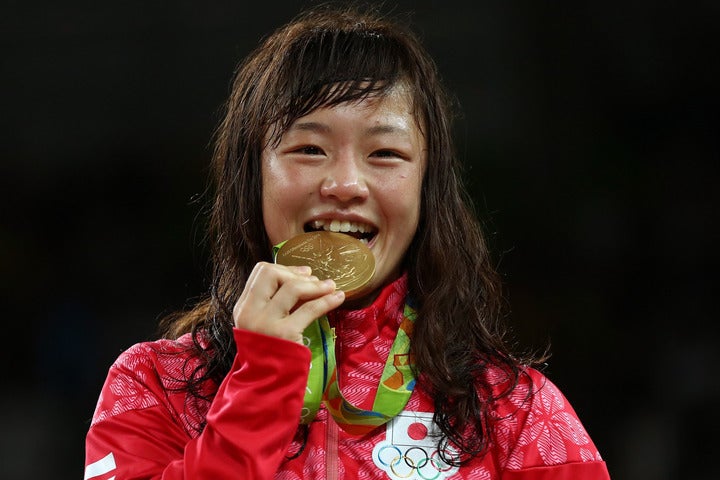 48キロ級でリオ五輪金メダリストの登坂が運動部学生に向けて熱いメッセージを発信した。（C）Getty Images