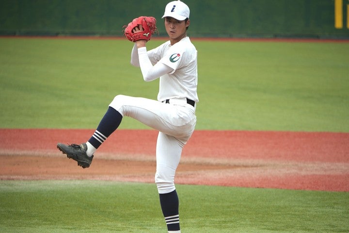 フォームの良さが際立つ常田。公立校の飯山高から初のプロ野球選手となるか。写真：西尾典文