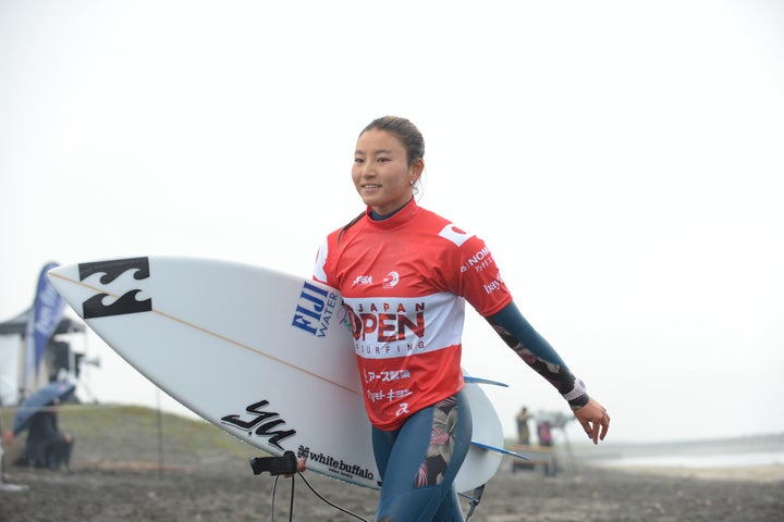 ２連覇を狙った松田だが、決勝でスコアを伸ばせず４位とした。写真：JAPAN OPEN OF SURFING