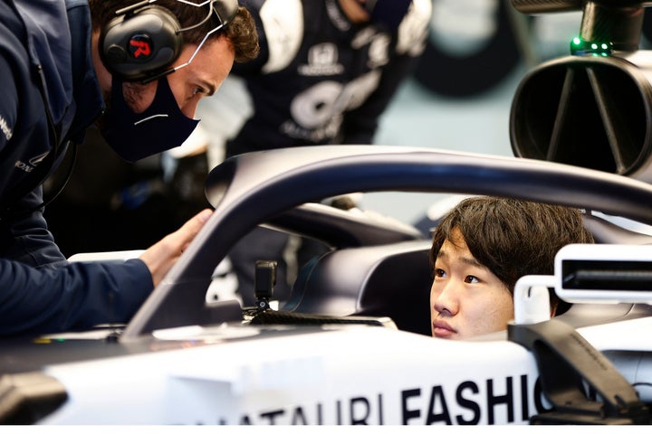 2021年シーズンからアルファタウリ・ホンダのドライバーとしてF1参戦が決まった角田。2000年代生まれとしては初。写真：本田技研工業株式会社