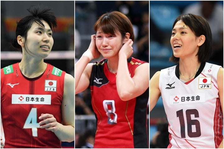 日本代表として大活躍した３人。左から新鍋理沙、狩野舞子、迫田さおり。(C)Getty Images