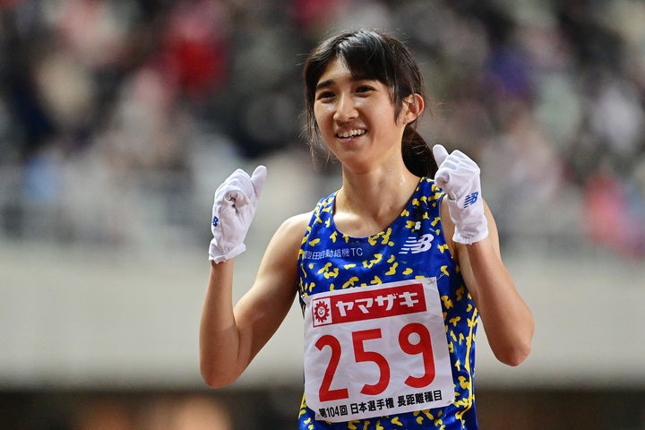 5000ｍで東京五輪代表に内定している、田中希実。(C)Getty Images