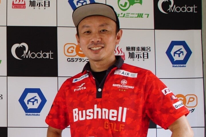 フットゴルフ日本代表の小林はガナドール フットゴルフクラブに所属している。(C)Yusuke Takeyama