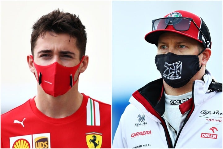 フェラーリは実力派のルクレール（左）、アルファロメオはベテラン、ライコネン（右）の走りに期待。（C）Getty Image