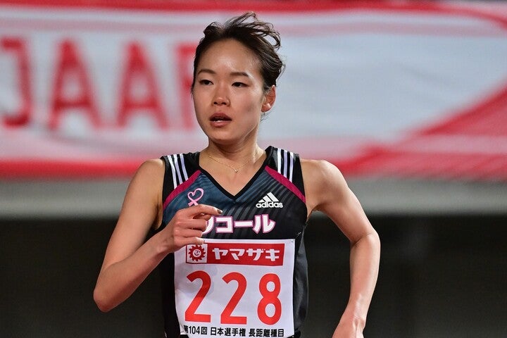 東京五輪代表の一山麻緒が、２時間21分10秒と快走をみせた。(C)Getty Images