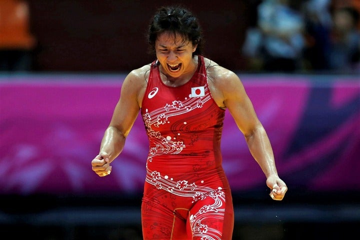 浜口京子さんが現役時代（写真）にも負けず劣らずの鋼ボディーを披露した。(C)REUTERS/AFLO