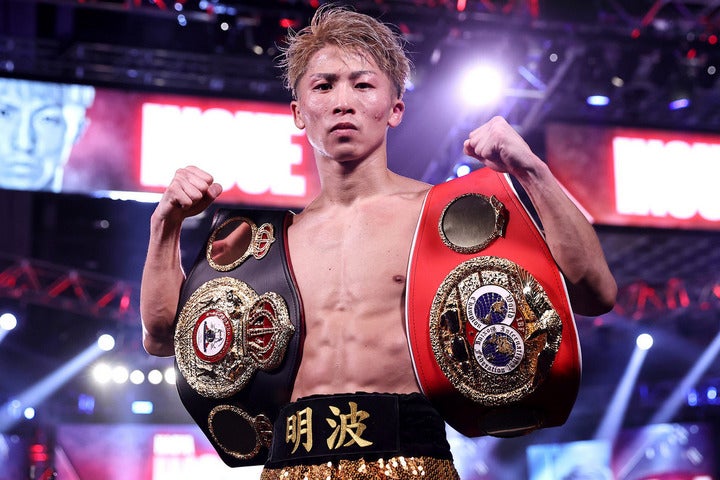 チャリティーイベントで圧巻のスパーリングを披露し、会場を大きく沸かせた井上。（C）Getty Images
