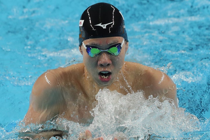 200メートル平泳ぎがまさかの３位に終わり、渡辺は２大会連続の五輪代表を逃した。（C）Getty Images