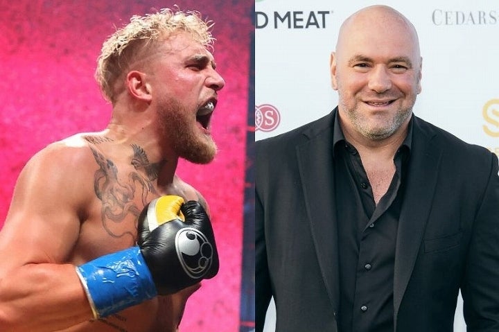 UFC側への挑発を繰り返しているジェイク（左）に、“御大”であるホワイト社長も激怒した。(C)Getty Images