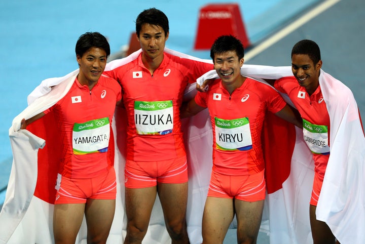 リオ五輪で銀メダルを獲得した“リレー侍”。東京五輪で金メダルを狙う。(C)Getty Images