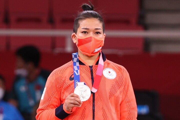決勝で敗れたとはいえ、渡名喜風南は日本に今大会初のメダルをもたらした。（C）Getty Images
