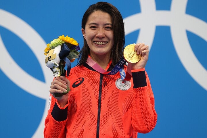 今大会競泳初のメダルをもたらした大橋。初の五輪で素晴らしい泳ぎを披露した。(C)Getty Images