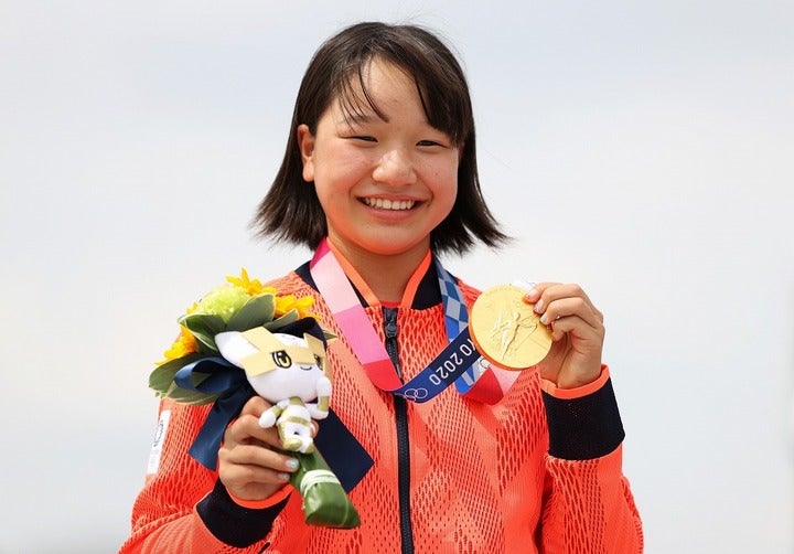 大会４日目は13歳の西谷（写真）ら３競技で金メダルを奪取した。(C)Getty Images