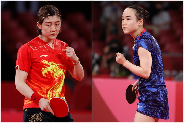 日本の決勝の相手はやはり中国。世界ランキング１位の陳（左）擁する絶対王者に、日本はどう立ち向かうのか。(C)Getty Images