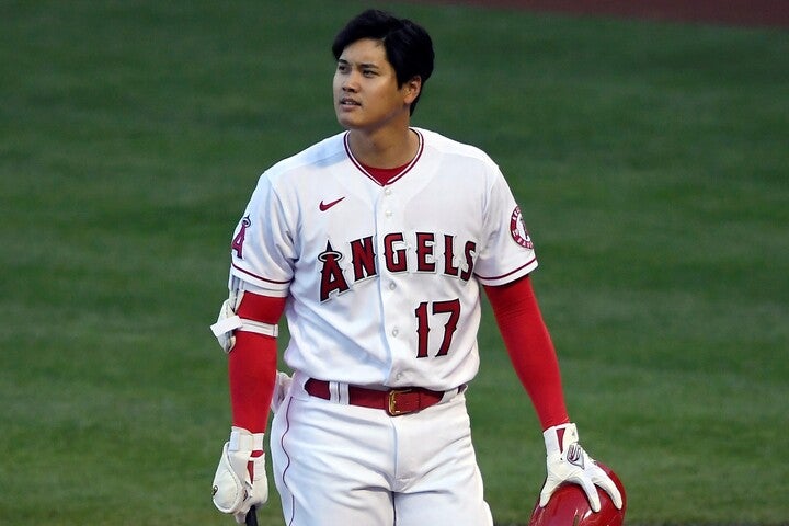 50本塁打まで残り７本に迫る大谷翔平。MLB公式もその行方に注目している。 (C) Getty Images