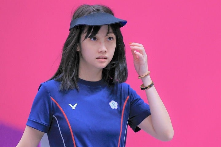 台湾スポーツ界屈指の美女、ウ・チャイン。東京五輪ではピストル競技で５位入賞を果たした。(C)AFLO