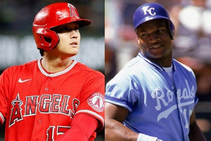 MLBとNFLの二刀流で一大ムーブメントを巻き起こしたジャクソン（右）。彼と大谷（左）の比較論まで飛び出した。(C)Getty Images