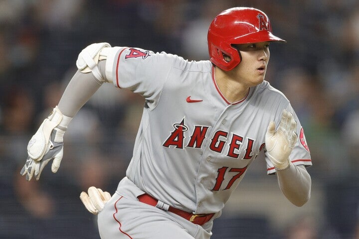 前日に続いてヤンキー・スタジアムで一発。これでMLB単独トップに立った。(C)Getty Images