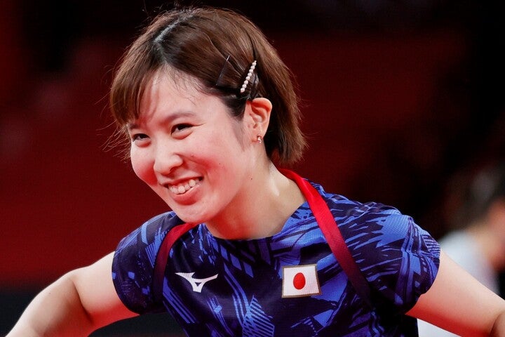 東京五輪女子団体銀メダルの平野。お洒落で可愛いとファンから注目を浴びている。(C)Getty Images