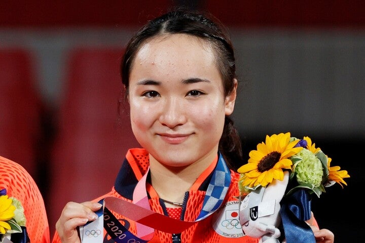 東京五輪・卓球で金銀銅３つのメダルを獲得した伊藤美誠。(C)Getty Images