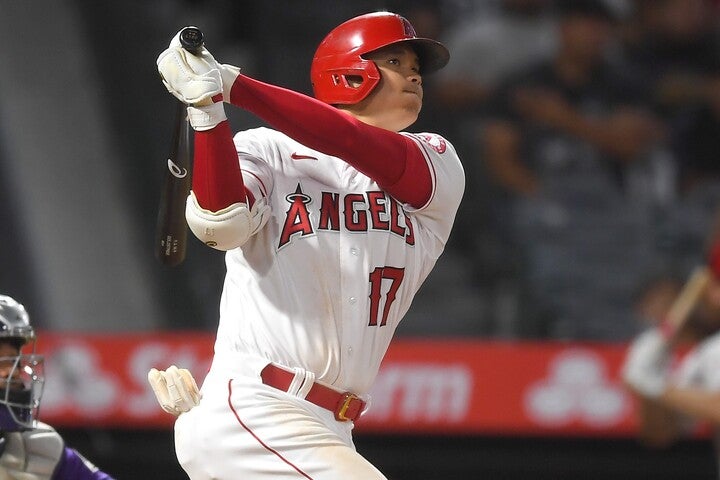 大谷が本塁打争いから抜け出す完璧な42号を放った。(C)Getty Images