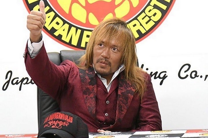 11月14日に行なわれる後楽園ホール大会でのリング復帰を表明した内藤。(C)新日本プロレス