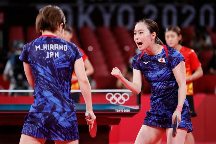 東京五輪では銀メダルをもたらした女子団体。23日から始まる世界選手権にも期待だ。(C)Getty Images