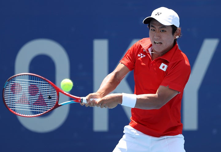 現在男子テニス世界81位で、自己最高48位の西岡。東京五輪にも出場した。（C）Getty Images